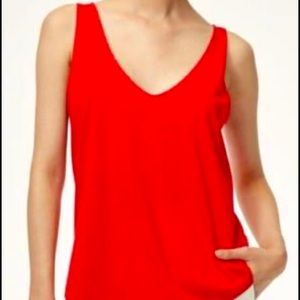 Like New Aritzia Babaton Zayn Tank (Medium, Red)